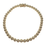 デザインジュエリー テニスブレス ブレスレット K18イエローゴールド ダイヤモンド メンズ レディース【中古】【Aランク】