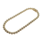 デザインジュエリー テニスブレス ブレスレット K18イエローゴールド ダイヤモンド メンズ レディース【中古】【Aランク】