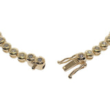 デザインジュエリー テニスブレス ブレスレット K18イエローゴールド ダイヤモンド メンズ レディース【中古】【Aランク】