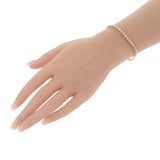 デザインジュエリー テニスブレス ブレスレット K18イエローゴールド ダイヤモンド メンズ レディース【中古】【Aランク】