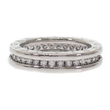 ブルガリ BVLGARI B-zero1 フルエタニティ 11.5号 329345 リング K18ホワイトゴールド ダイヤモンド レディース【中古】【Aランク】