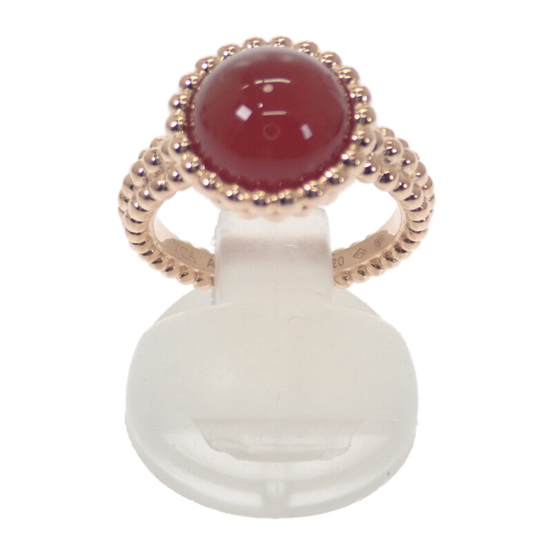 ヴァンクリーフ&アーペル Van Cleef & Arpels ペルレ クルール 10.5号 VCARP4DR51 リング K18ピンクゴールド カーネリアン レディース【中古】【Aランク】