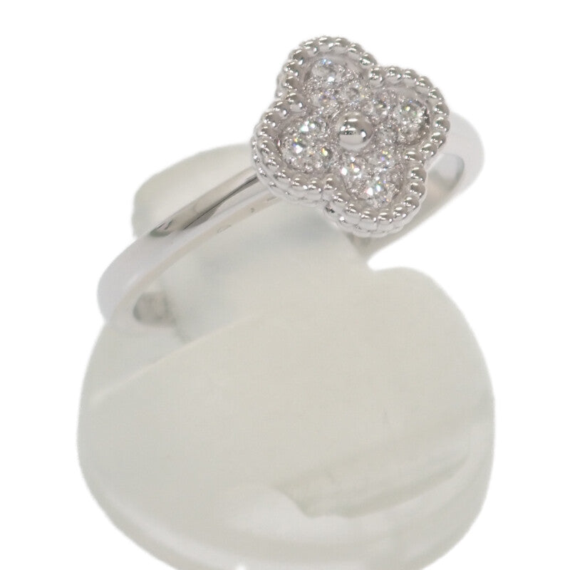 ヴァンクリーフ&アーペル Van Cleef & Arpels スウィートアルハンブラ 12号 52 VCARO85852 リング K18ホワイトゴールド ダイヤモンド レディース【中古】【Aランク】
