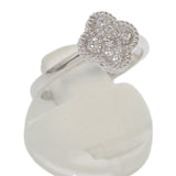 ヴァンクリーフ&アーペル Van Cleef & Arpels スウィートアルハンブラ 12号 52 VCARO85852 リング K18ホワイトゴールド ダイヤモンド レディース【中古】【Aランク】