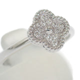 ヴァンクリーフ&アーペル Van Cleef & Arpels スウィートアルハンブラ 12号 52 VCARO85852 リング K18ホワイトゴールド ダイヤモンド レディース【中古】【Aランク】