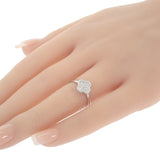 ヴァンクリーフ&アーペル Van Cleef & Arpels スウィートアルハンブラ 12号 52 VCARO85852 リング K18ホワイトゴールド ダイヤモンド レディース【中古】【Aランク】