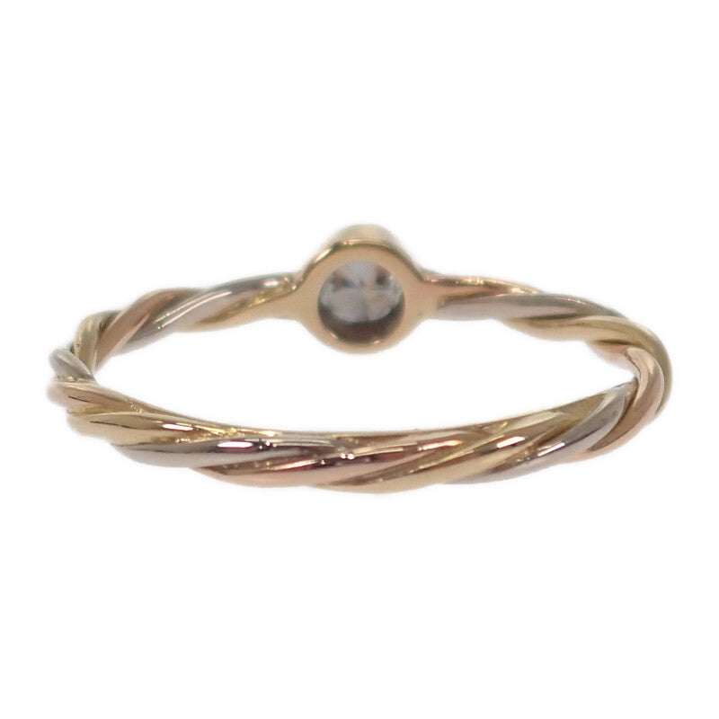 カルティエ CARTIER ツイスト 9.5号 リング K18イエローゴールド K18ピンクゴールド K18ホワイトゴールド ダイヤモンド 50 レディース【中古】【Aランク】