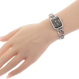 シャネル CHANEL プルミエール M H0495 腕時計 ステンレススチール ダイヤモンド クオーツ ブラック文字盤 レディース【中古】【Aランク】