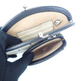 グッチ GUCCI ストロベリーポシェット 719725 ショルダーバッグ レザー ホワイト ブラック シルバー金具 レディース【中古】【Aランク】