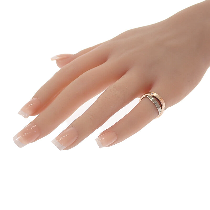 カルティエ CARTIER ビーラブ 7号 B4094347 リング K18ピンクゴールド K18ホワイトゴールド ゴールド ダイヤモンド 47 レディース【中古】【Aランク】