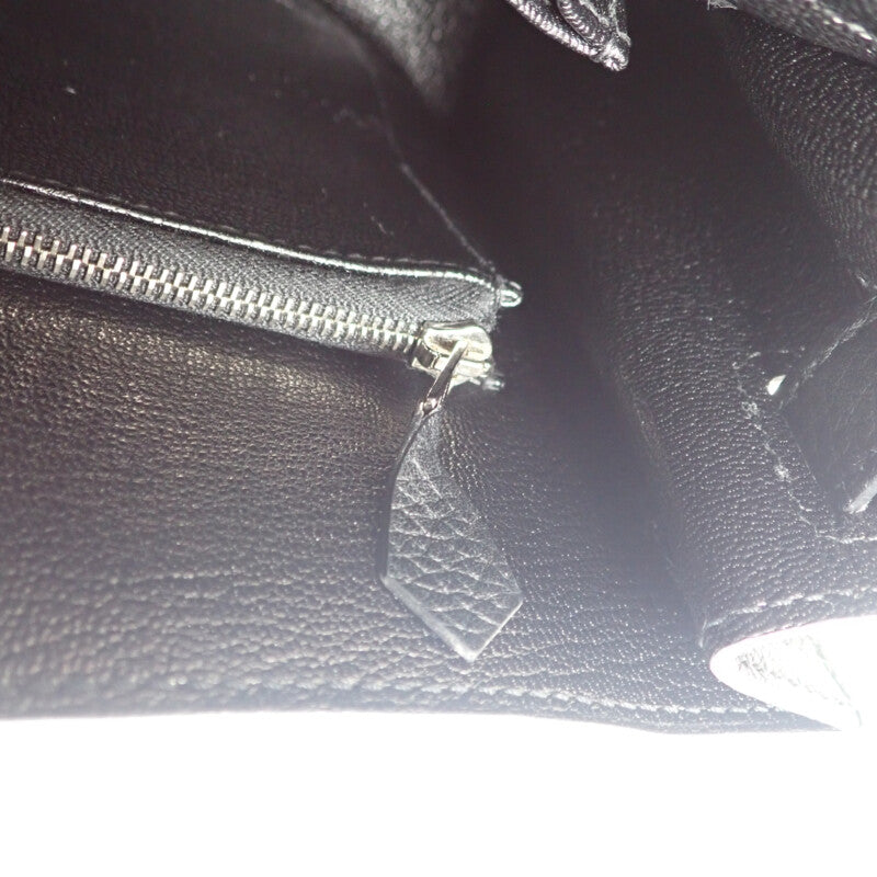 エルメス HERMES ジプシエール28 ショルダーバッグ トリヨンクレマンス ブラック シルバー金具 レディース【中古】【Aランク】