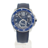 カルティエ CARTIER カリブル ダイバー WSCA0010 腕時計 セラミック ステンレススチール ラバーベルト ブルー 自動巻き ブルー文字盤 メンズ【中古】【Aランク】