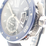 カルティエ CARTIER カリブル ダイバー WSCA0010 腕時計 セラミック ステンレススチール ラバーベルト ブルー 自動巻き ブルー文字盤 メンズ【中古】【Aランク】