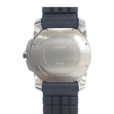 カルティエ CARTIER カリブル ダイバー WSCA0010 腕時計 セラミック ステンレススチール ラバーベルト ブルー 自動巻き ブルー文字盤 メンズ【中古】【Aランク】