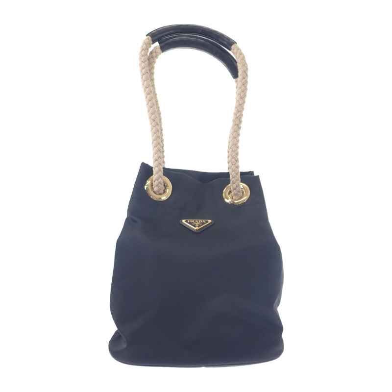 プラダ PRADA マリナースモールバケットバッグ 1BE082 ショルダーバッグ ナイロン ブラック レディース【中古】【Aランク】