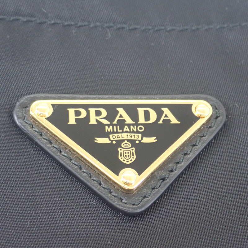 プラダ PRADA マリナースモールバケットバッグ 1BE082 ショルダーバッグ ナイロン ブラック レディース【中古】【Aランク】