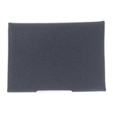 エルメス HERMES カルヴィデュオ カードケース シェブルミゾル グレー グリミスティ ブラック シルバー金具 メンズ レディース【中古】【SAランク】