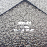 エルメス HERMES カルヴィデュオ カードケース シェブルミゾル グレー グリミスティ ブラック シルバー金具 メンズ レディース【中古】【SAランク】