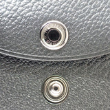 エルメス HERMES カルヴィデュオ カードケース シェブルミゾル グレー グリミスティ ブラック シルバー金具 メンズ レディース【中古】【SAランク】