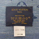 ルイヴィトン LOUIS VUITTON モノグラムエッセンシャル M71618 ストール コットン ブルー メンズ レディース【中古】【Aランク】