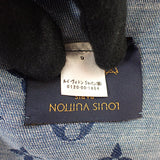 ルイヴィトン LOUIS VUITTON モノグラムエッセンシャル M71618 ストール コットン ブルー メンズ レディース【中古】【Aランク】