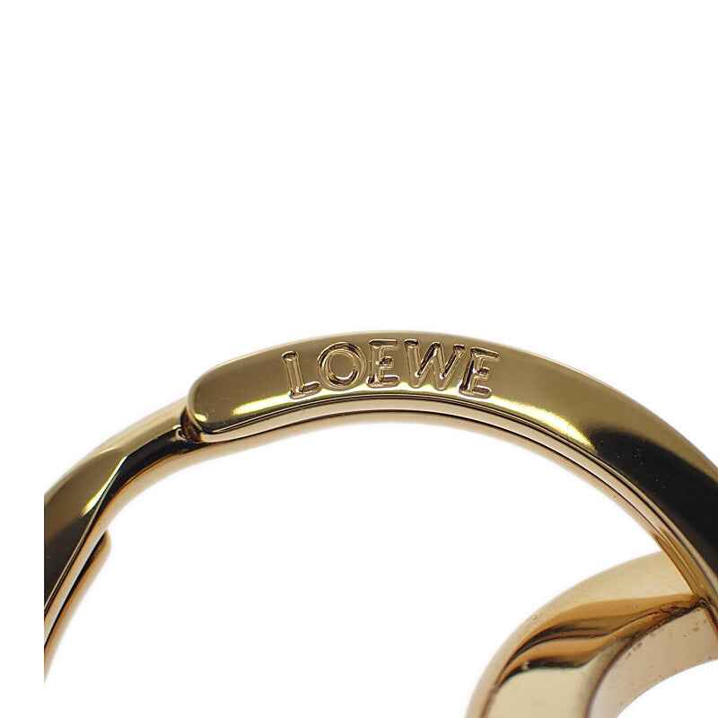 ロエベ LOEWE アナグラム キーリング 111.25.203 キーホルダー メタル ゴールド レディース【中古】【Aランク】