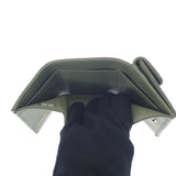 シャネル CHANEL スモールフラップウォレット AP0230-Y04059-NZG82 三つ折り財布 ラムスキン カーキ ゴールド金具 レディース【中古】【Aランク】