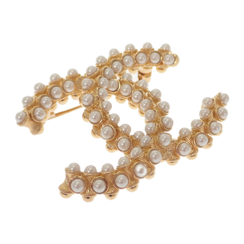 シャネル CHANEL ココマーク パール ABB011 ブローチ メタル ゴールド レディース【中古】【Aランク】