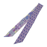 エルメス HERMES ツイリー Coup de Fouet au Bloc H063101S_08 スカーフ シルク パープル レディース【中古】【Aランク】