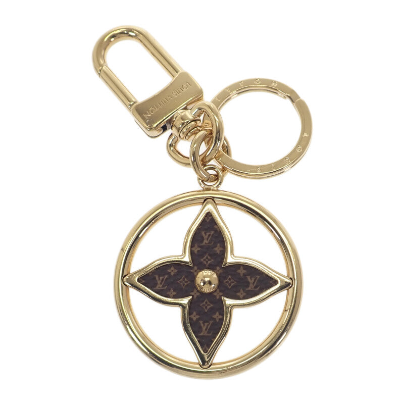 ルイヴィトン LOUIS VUITTON LVトレジャード M01207 モノグラム キーホルダー モノグラムキャンバス ブラウン ゴールド レディース【中古】【Bランク】