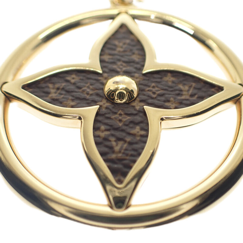 ルイヴィトン LOUIS VUITTON LVトレジャード M01207 モノグラム キーホルダー モノグラムキャンバス ブラウン ゴールド レディース【中古】【Bランク】