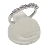 K14WG デザイン ジュエリー 9号 リング K14ホワイトゴールド ダイヤモンド レディース【中古】【Aランク】