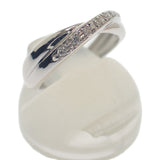 デザインジュエリー ツイスト ピンキー 4号 リング Pt900プラチナ ダイヤモンド レディース【中古】【Aランク】