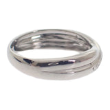 デザインジュエリー ツイスト ピンキー 4号 リング Pt900プラチナ ダイヤモンド レディース【中古】【Aランク】