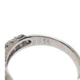 デザイン ジュエリー オーバルカット 9号 リング Pt900プラチナ ルビー ダイヤモンド レディース【中古】【Aランク】