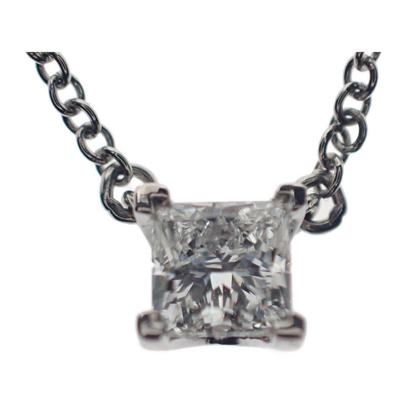 ティファニー TIFFANY&Co. スクエアペンダント ネックレス Pt950プラチナ ダイヤモンド レディース【中古】【Aランク】