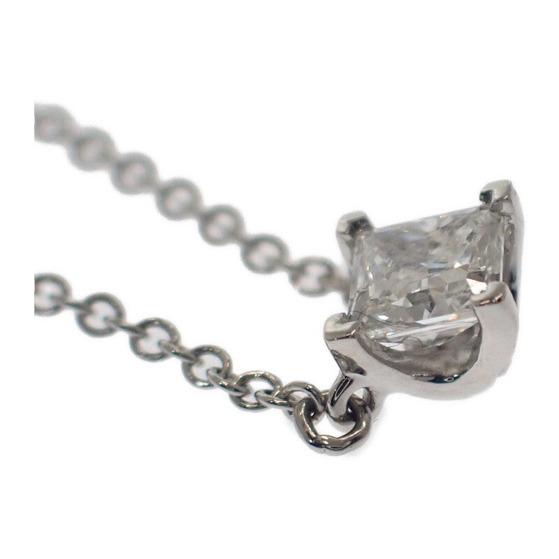ティファニー TIFFANY&Co. スクエアペンダント ネックレス Pt950プラチナ ダイヤモンド レディース【中古】【Aランク】