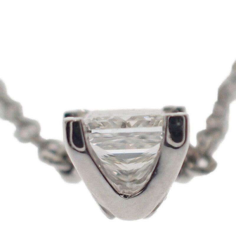 蒂芙尼 TIFFANY&Co. 方形吊墜項鍊 Pt950鉑金 鑽石 女款【中古】【A級】