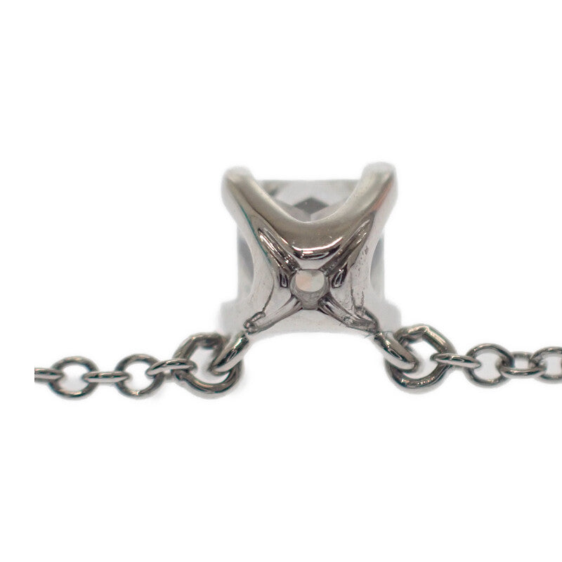 ティファニー TIFFANY&Co. スクエアペンダント ネックレス Pt950プラチナ ダイヤモンド レディース【中古】【Aランク】
