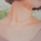 ティファニー TIFFANY&Co. スクエアペンダント ネックレス Pt950プラチナ ダイヤモンド レディース【中古】【Aランク】