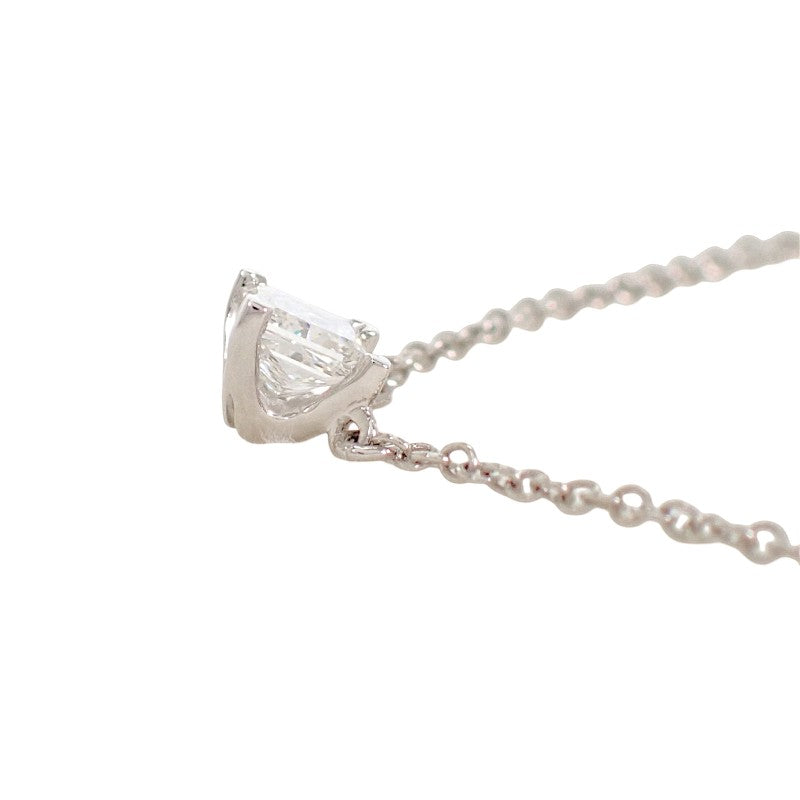 蒂芙尼 TIFFANY&Co. 方形吊墜項鍊 Pt950鉑金 鑽石 女款【中古】【A級】