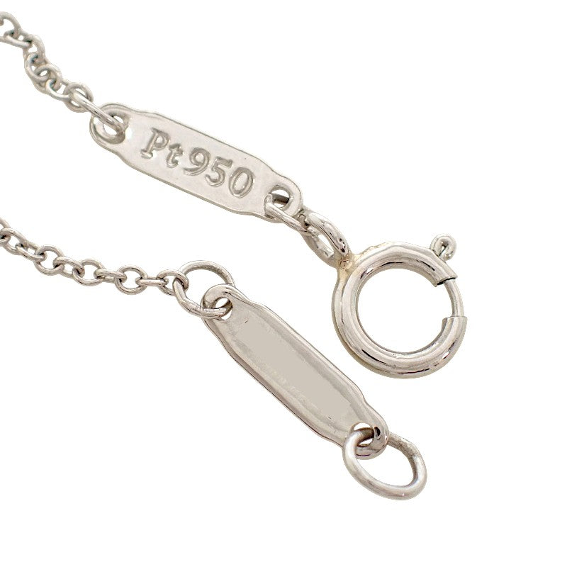 蒂芙尼 TIFFANY&Co. 方形吊墜項鍊 Pt950鉑金 鑽石 女款【中古】【A級】