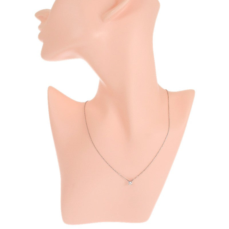 蒂芙尼 TIFFANY&Co. 方形吊墜項鍊 Pt950鉑金 鑽石 女款【中古】【A級】