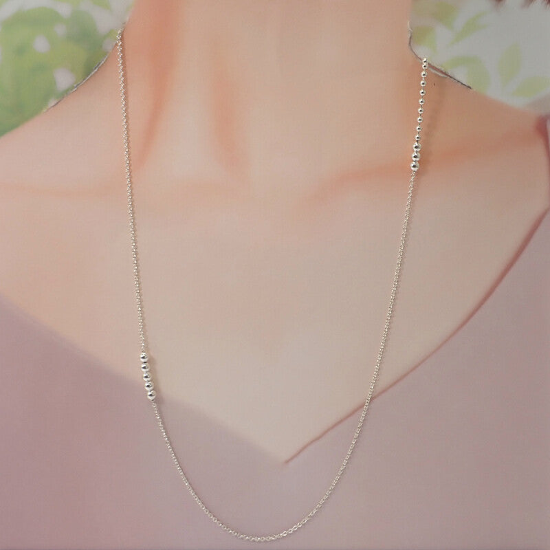 ティファニー TIFFANY&Co. ミックスビーズロング ネックレス シルバー925 シルバー レディース メンズ【中古】【Aランク】