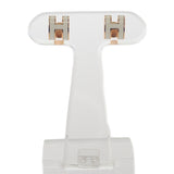 エルメス HERMES ミニ ポップH ピアス メタル ホワイト ゴールド レディース【中古】【Aランク】