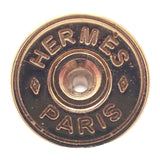 エルメス HERMES ミニ ポップH ピアス メタル ホワイト ゴールド レディース【中古】【Aランク】