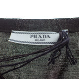 プラダ PRADA シルク 44 カーディガン シルク コットン ポリエステル ブラック レディース【中古】【Aランク】