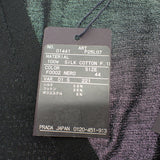 プラダ PRADA シルク 44 カーディガン シルク コットン ポリエステル ブラック レディース【中古】【Aランク】