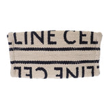 セリーヌ CELINE スモールカバ タイス テキスタイル 199162EG8.01WB 2WAYバッグ ハンドバッグ ショルダーバッグ コットン レザー ホワイト ブラック レディース【中古】【Aランク】