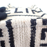 セリーヌ CELINE スモールカバ タイス テキスタイル 199162EG8.01WB 2WAYバッグ ハンドバッグ ショルダーバッグ コットン レザー ホワイト ブラック レディース【中古】【Aランク】